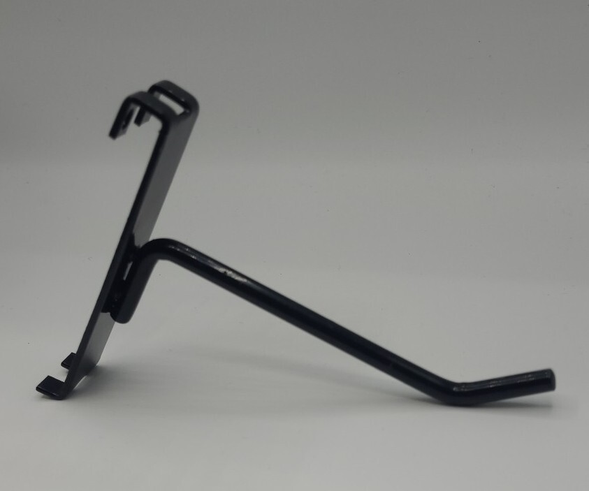 4" Gridwall Hooks - 10 Black Hooks For Gridwall or Mini Grid Cube Displays