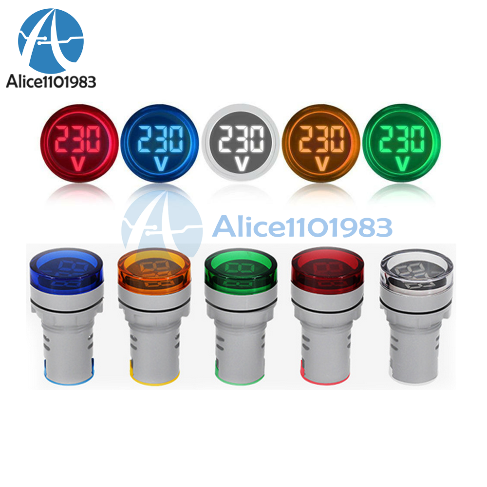 22MM Mini LED Voltmeter Digital Display Voltage Meter Volt Tester DC 6-100V