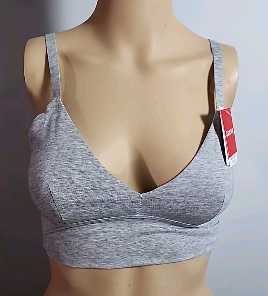 SPANX Cotton Comfort Bralette Size M Grey