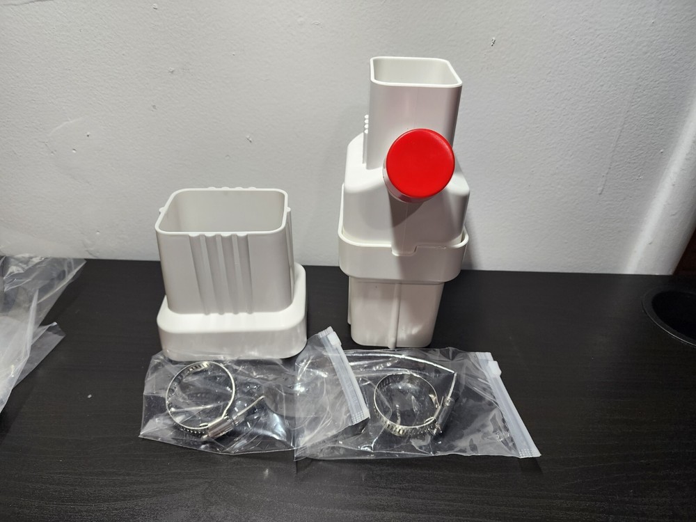 Rainwater Collection System (1 Set),Downspout Diverter with Adjustable Collect