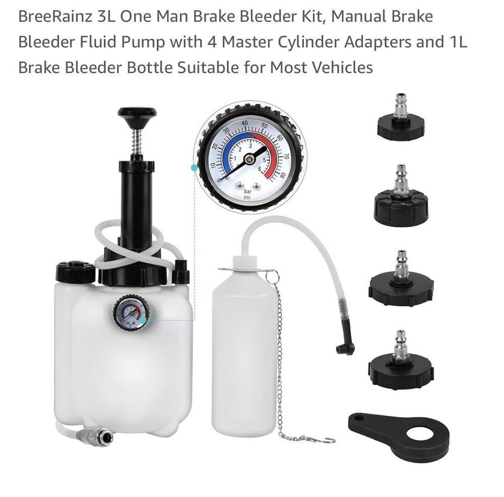 3L Brake Bleeder Kit New Open Box