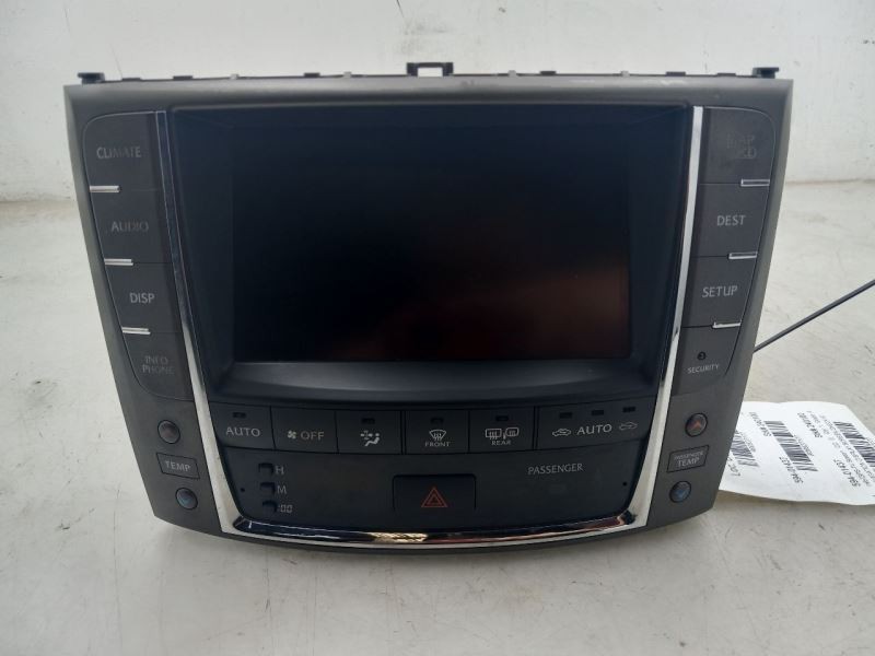 2012 LEXUS IS250 RADIO / MULTIMEDIA INFOTAINMENT DISPLAY SCREEN