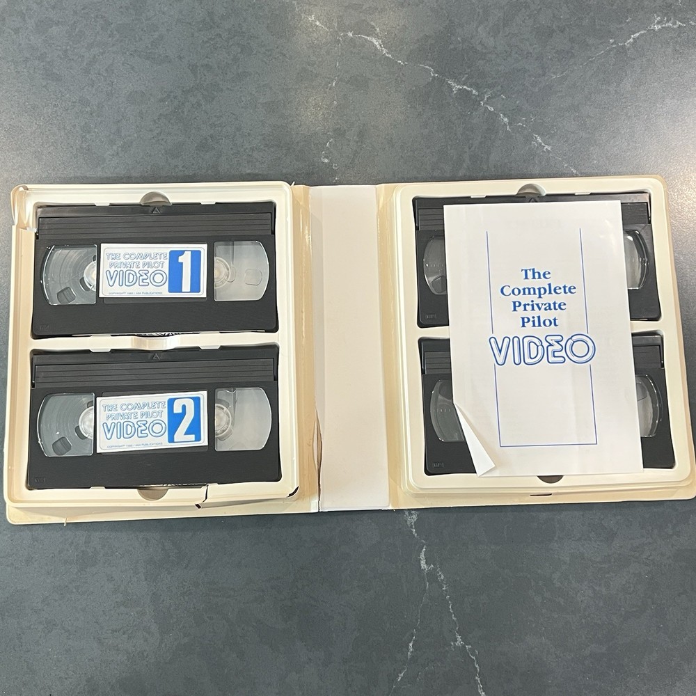 THE COMPLETE PRIVATE PILOT VIDEO 4 VHS Set ASA Aviation Instruction Tutorial