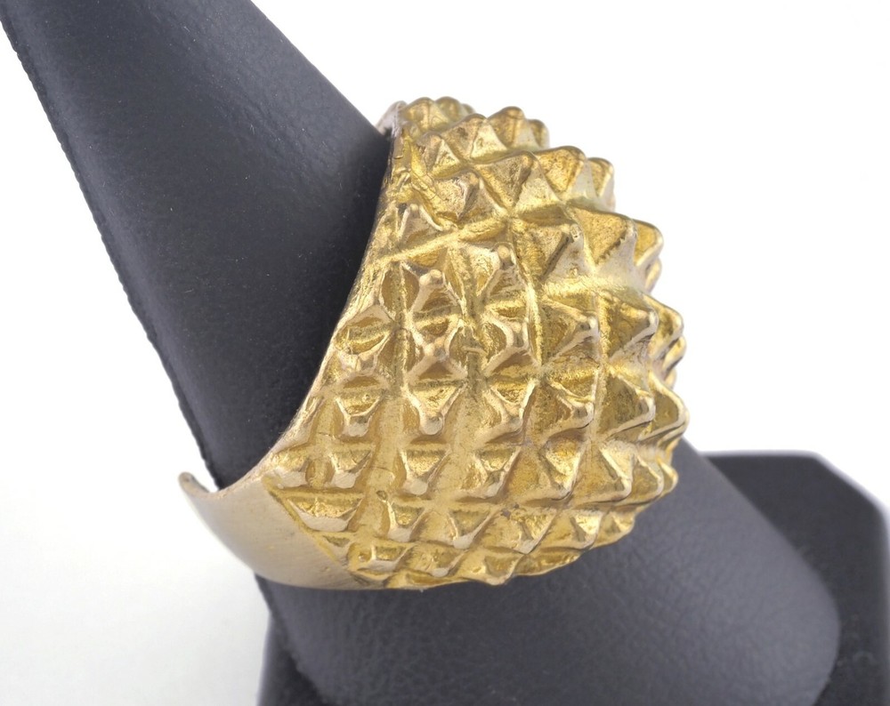 Adjustable Ring Raw brass (18.5mm 8.5US inner size - Adjustable ) OZ2838