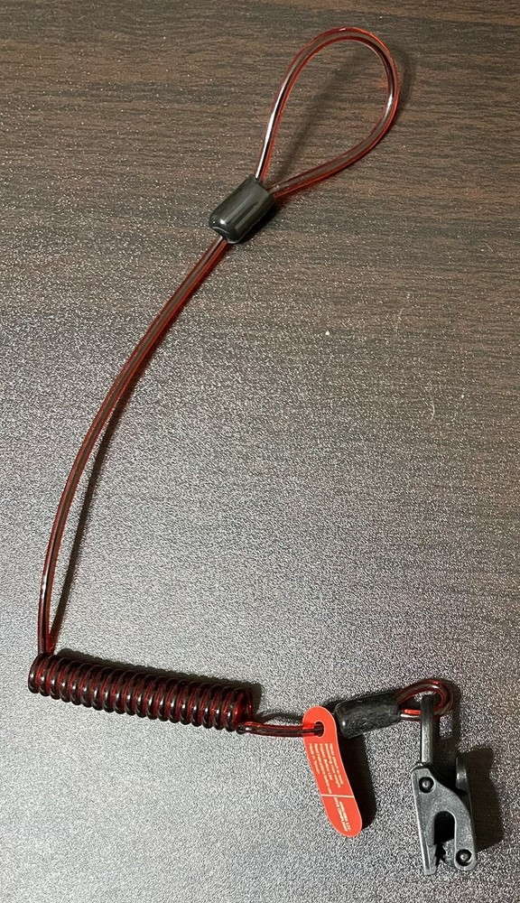 GRIPPS Coil Hard Hat Tether Non-Conductive H01075 New