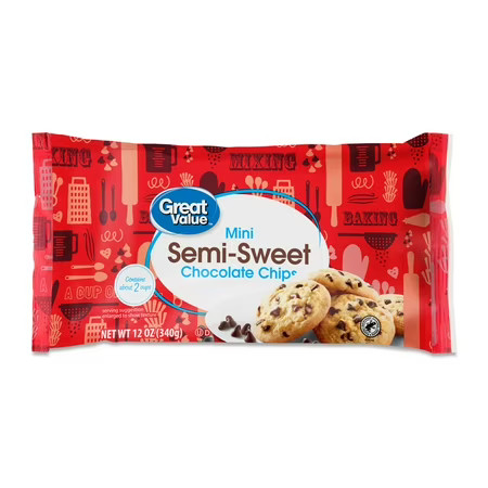 Great Value Mini Semi-Sweet Chocolate Chips, 12 oz
