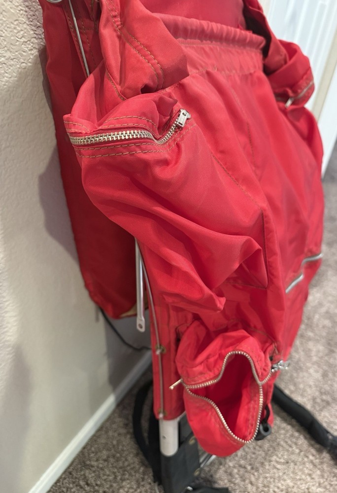 Vintage Multi Pocketed KELTY Red External Frame Backpack