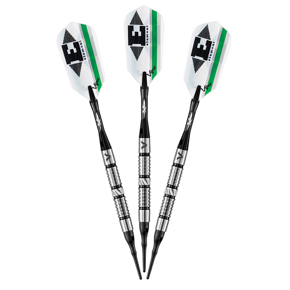 Viper Element Tungsten Soft Tip Dart Set - Grip 3 Style - 18 Grams