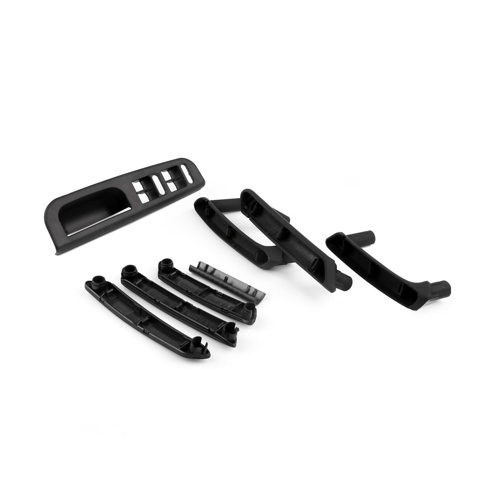 5x Black Interior Door Pull Handle Window Control Panel For VW Passat B5 98-05