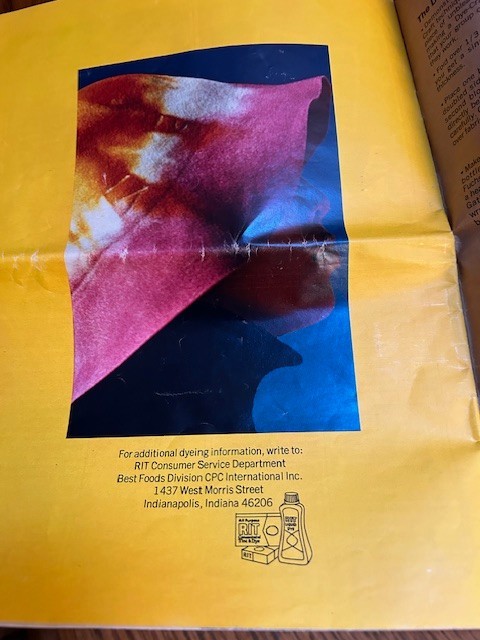 VERY OLD PAMPLET BY DYE-CRAFT "RIT DYES" INCLUDES MANY PATTERNS