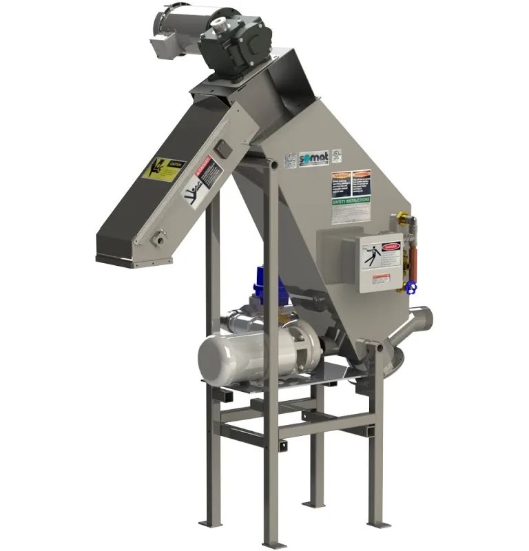 Somat HE-6S3 Somat Extractor 6” Remote Pulper Processes READ DESCRIPTION