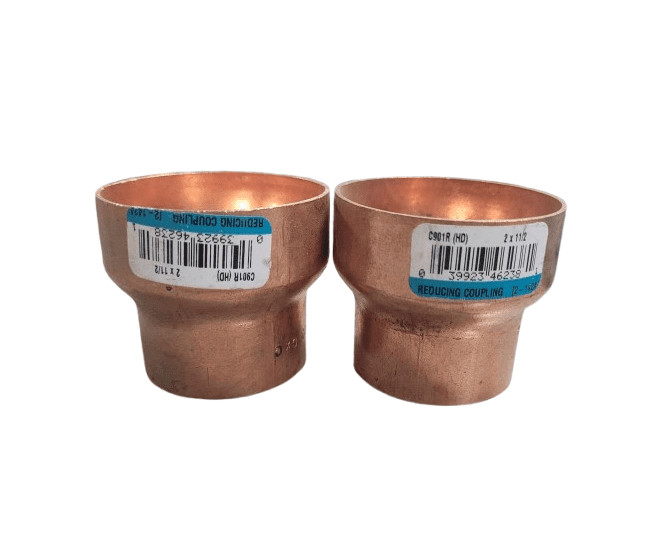 2-PACK Everbilt 2 in. x 1-1/2 in. Copper DWV Cup x Cup Coupling Fitting