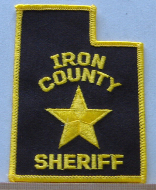 IRON  COUNTY  SHERIFF UTAH  FABRIC PATCH
