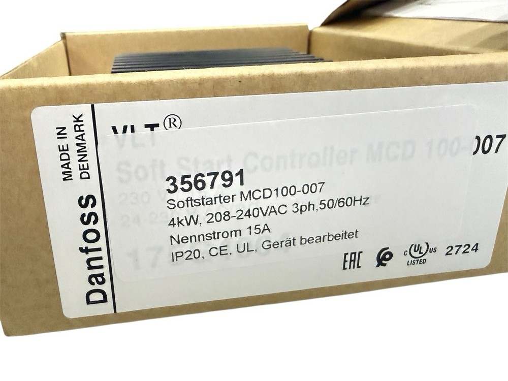 DANFOSS 175G4004 SOFT STARTER CONTROLLER MCD 100-007