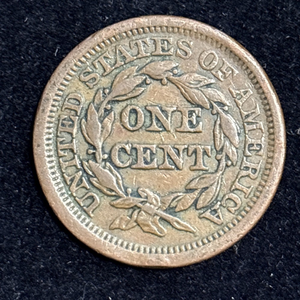 1854 Braided Hair Large Cent