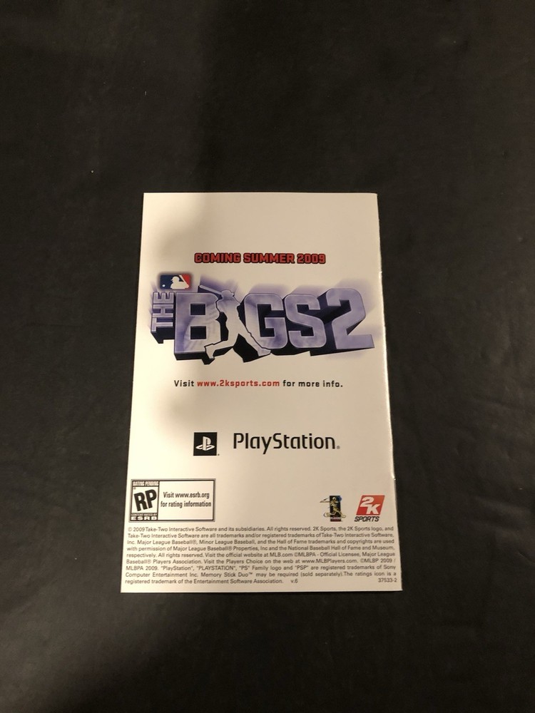 mlb 2k9 ps2 Manual only