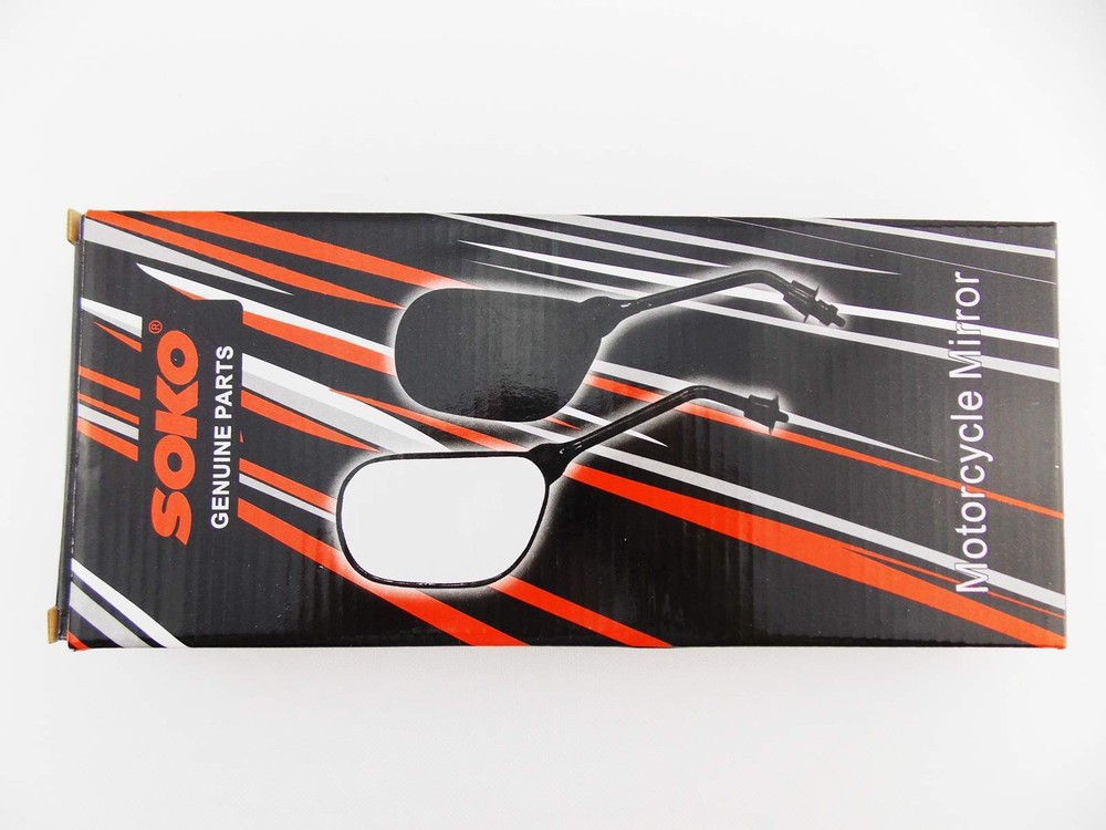 KAWASAKI GPZ550 82-83 BLACK RECTANGULAR SOKO REAR VIEW MIRRORS
