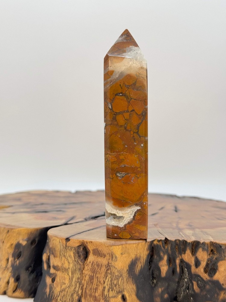 Mosaic Jasper Druzy Tower