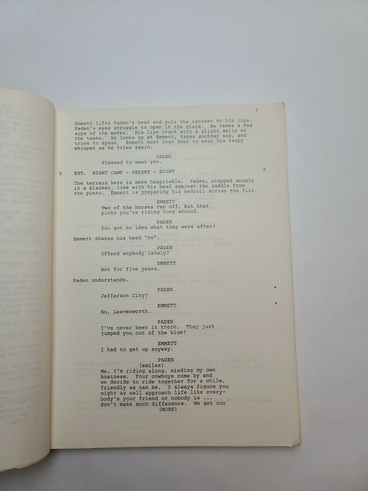 SILVERADO / Lawrence Kasdan 1984 Screenplay Office Copy, small town misfits