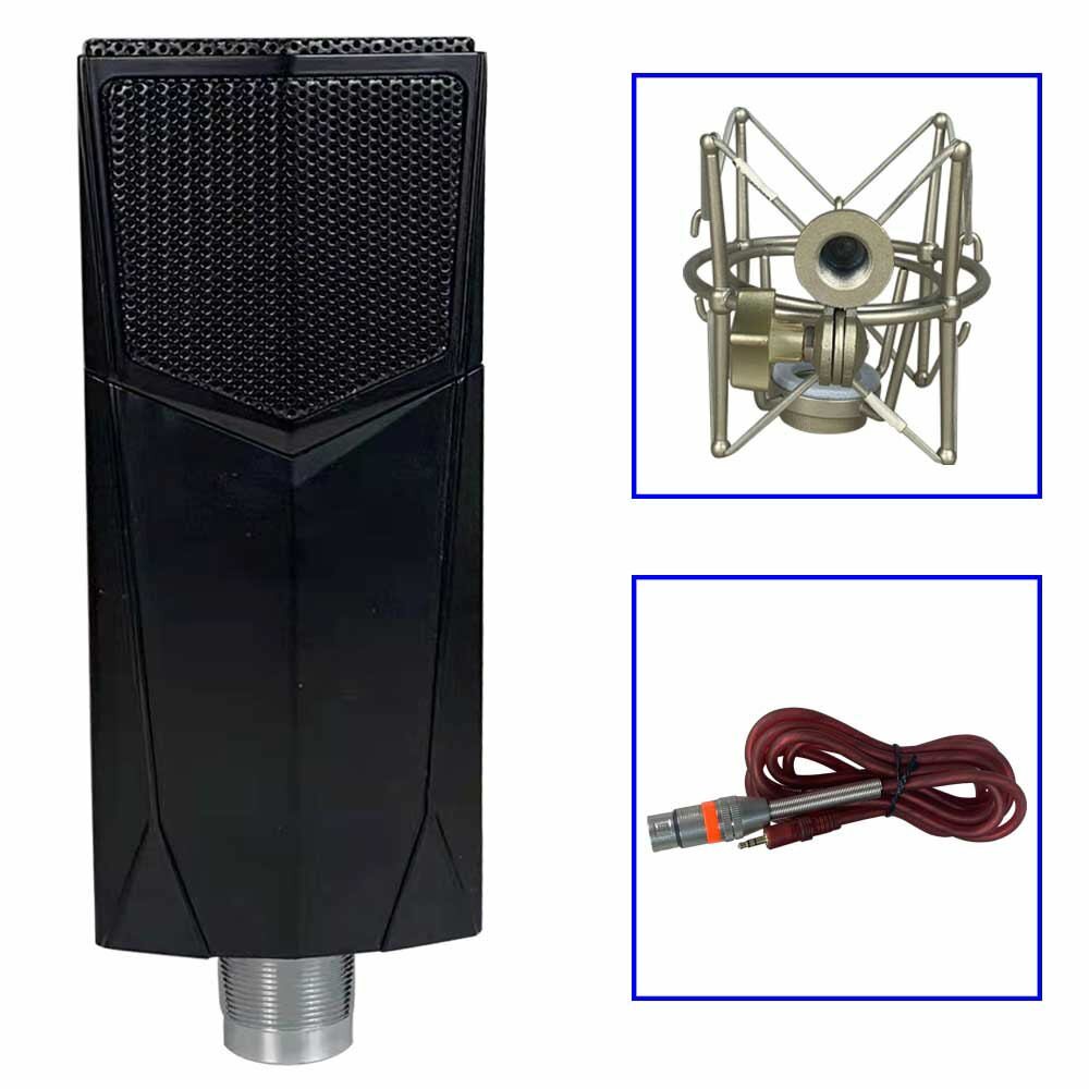 Studio Microphone Condenser Kit Complete For Live Recording Broadcast Microphone