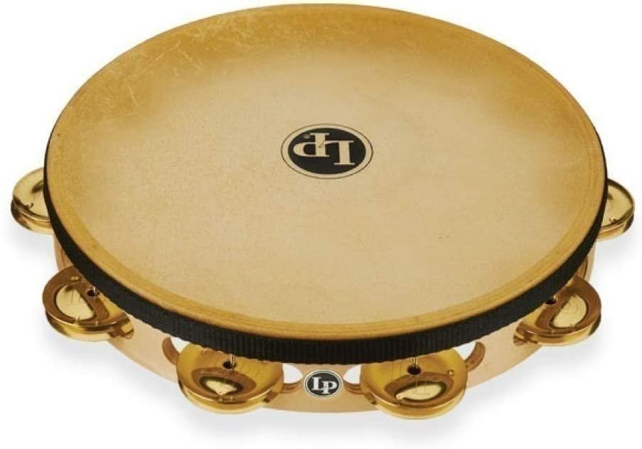 PRO 10 SGL ROW HEAD TAMBOURINE-BRASS