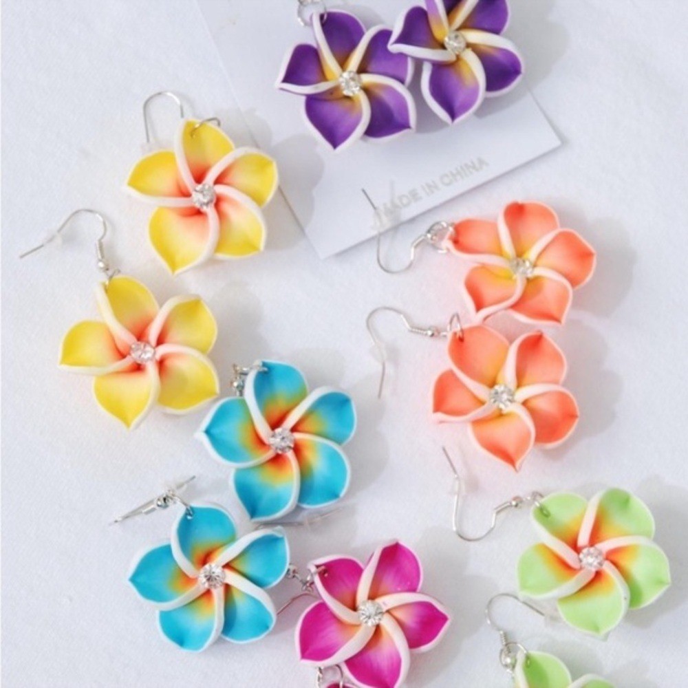 Tropical Floral Earrings
