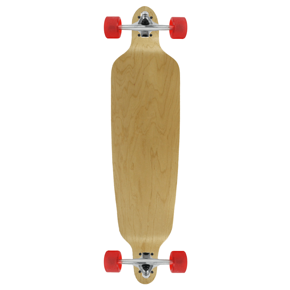 Moose Double Drop 9.75" x 39.75" Longboard Zebra Bamboo Complete