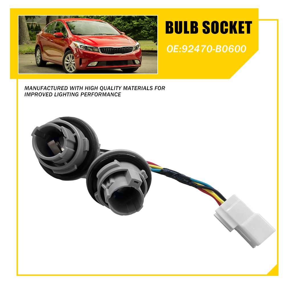 Tail Light Socket Wiring Fits Forte Kia 2017-2018 ABS Copper Construction