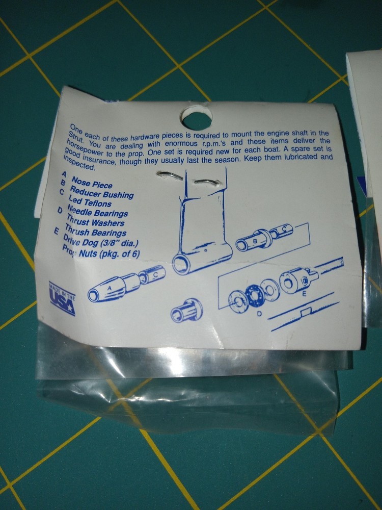 Vtg Aeromarine .250/ 1/4" Thrust Washers, Thrust Bearings.