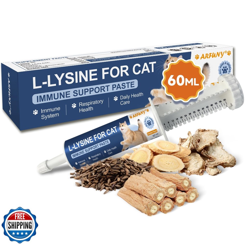 L-Lysine for Cats - Lysine for Cats - Immune System, Normal Eye Function and ...
