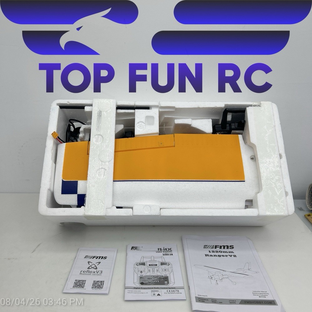 FMS RANGER 1220MM V2 RTF W/ REFLEX YELLOW (SCRATCH & DENT)