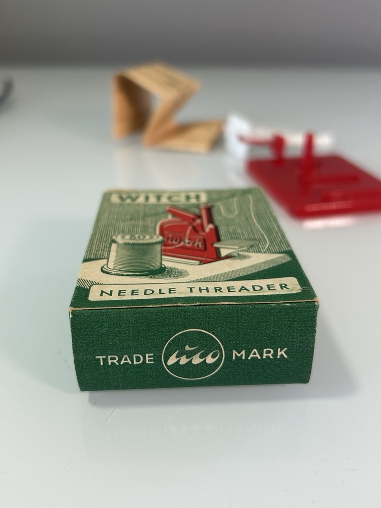 Vintage Witch Needle Threader w/ Original Box Instructions made in West Germany