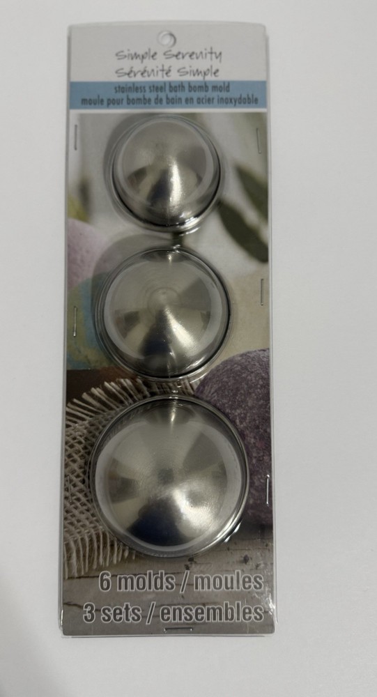 Stainless Steel Bath Bomb Molds 3 different sizes