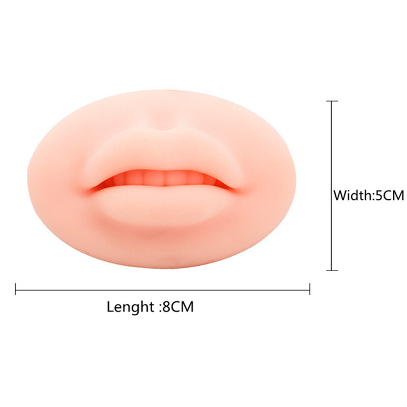 Microblading 5D Silicone Practice Lips Skin Solid lip block For PMU Training