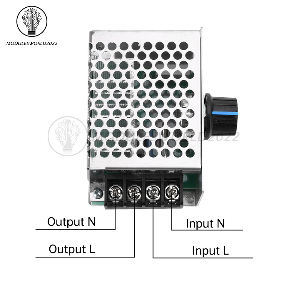 AC 220V 4000W SCR Voltage Regulator Dimmer Motor Speed Controller Module