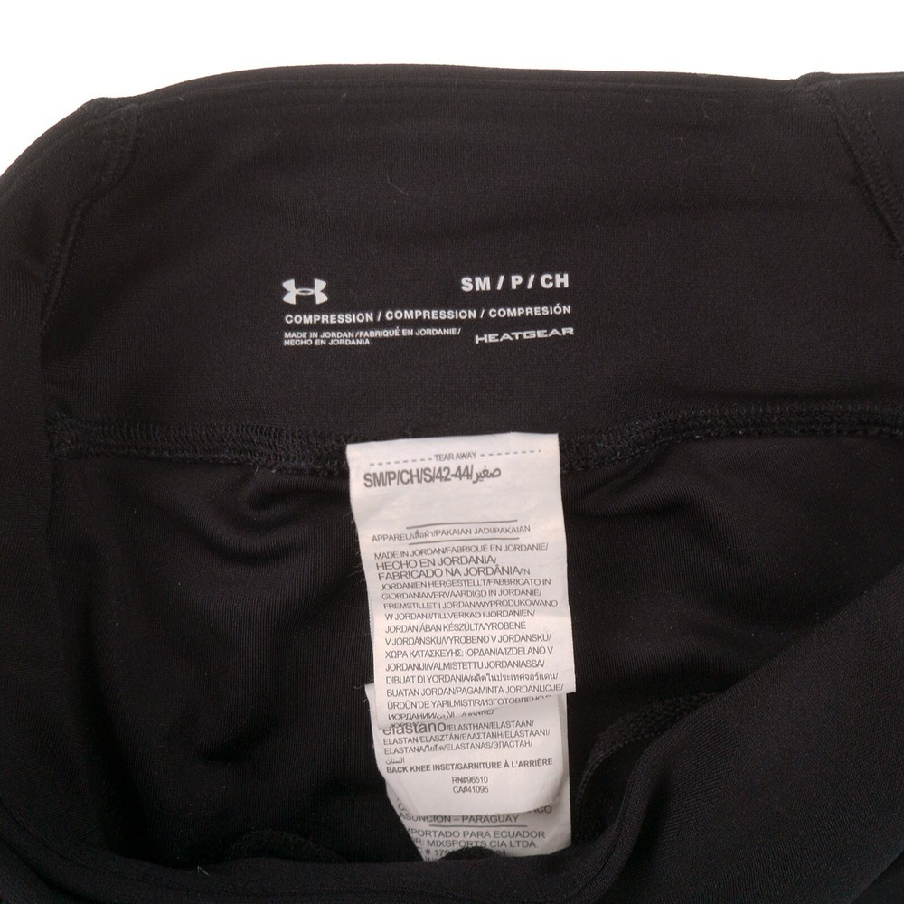 Under Armour Heatgear Compression Pants Womens Small Black Pull On