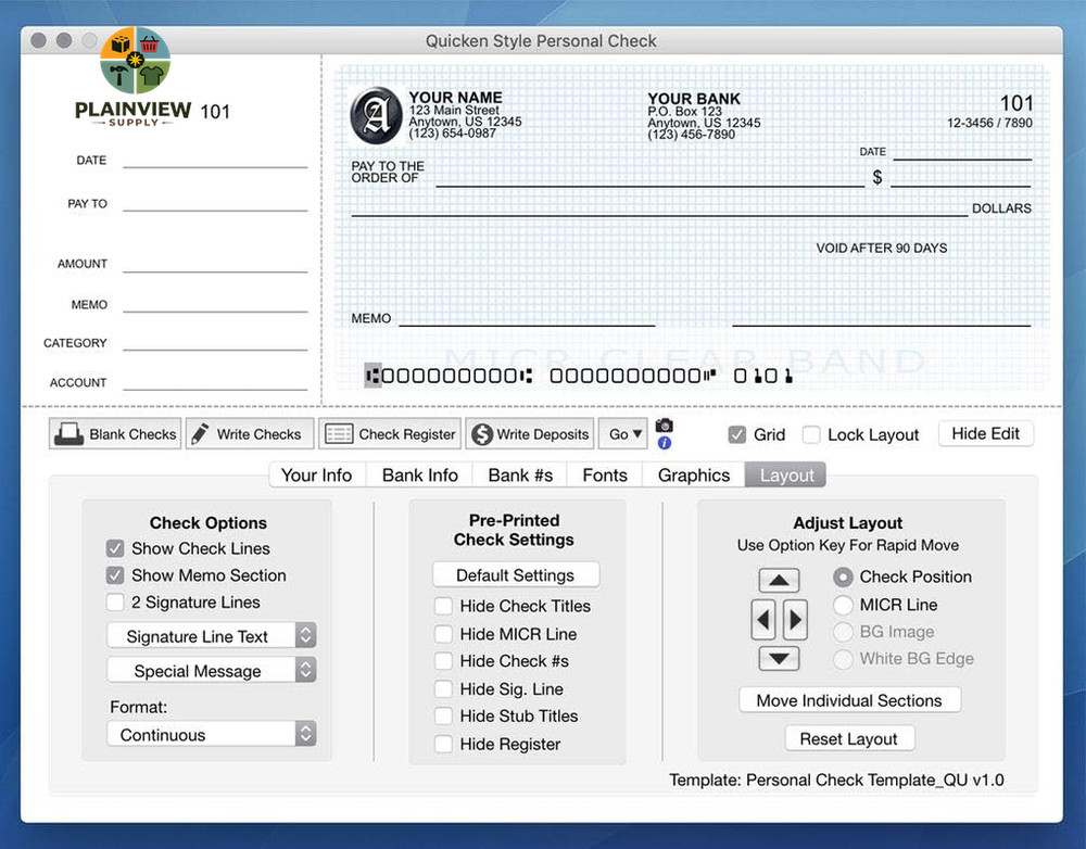 - Windows & Mac Check Printing Software