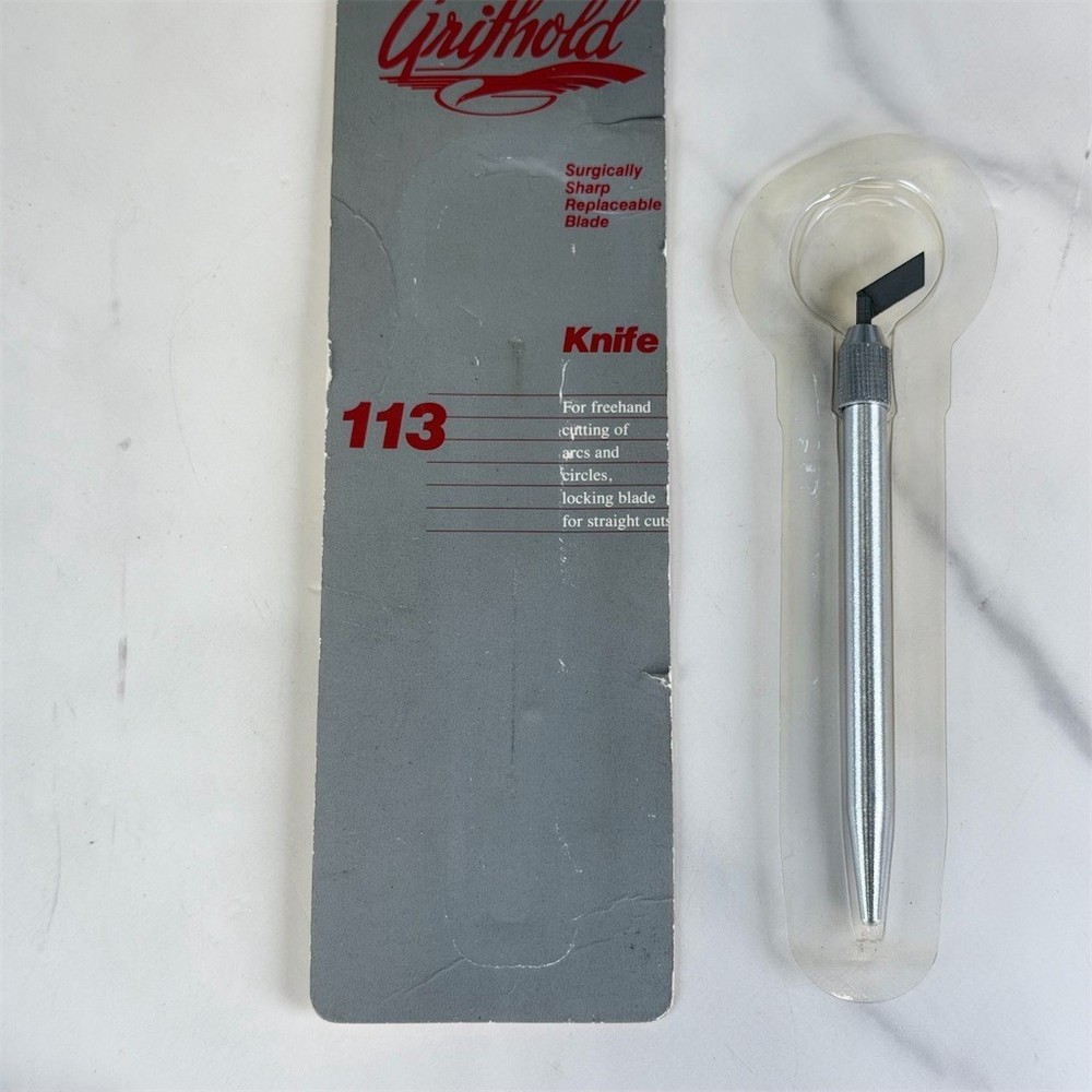 Grifhold Craft Knife Surgically Sharp Replaceable Blade Freehand Cutting