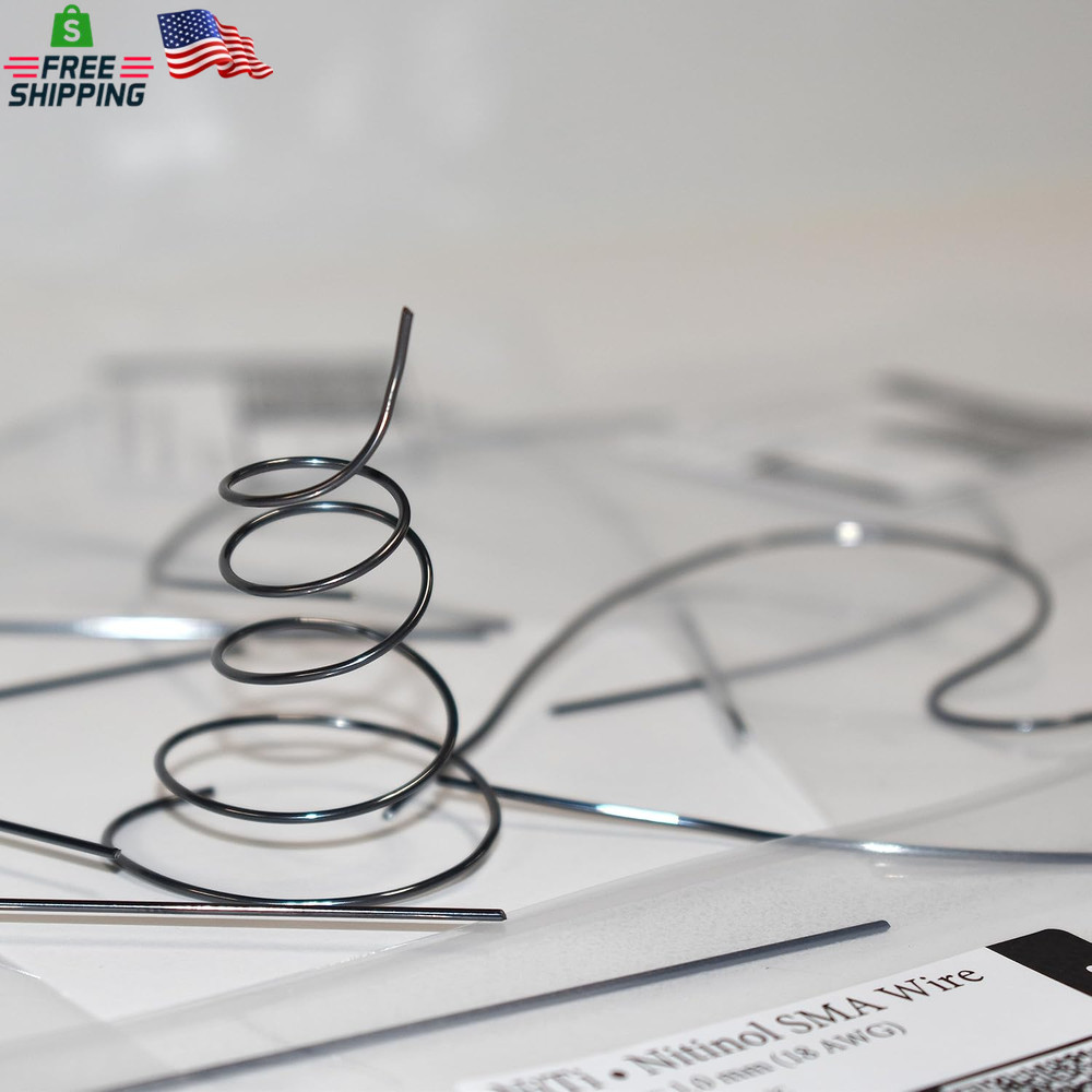 Nitinol SMA Shape Memory Alloy Muscle Wire Sample Pack 7 Different Temperatures