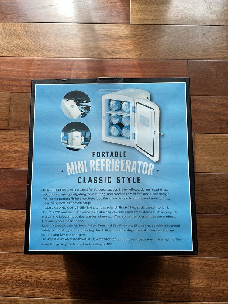 Red Classic Style Mini Refrigerator