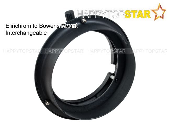 Elinchrom to Bowens Mount Ring Adapter for Studio Flash Light Strobe Speedrin...