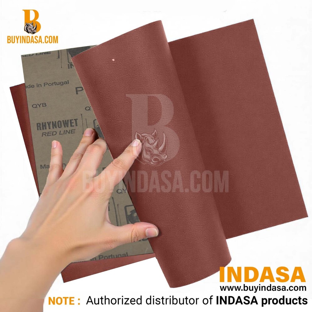 Indasa 50 PCS Half Sheets 5.5" x 9" Wet & Dry Sanding Sheets, 1000 - 2500 Range