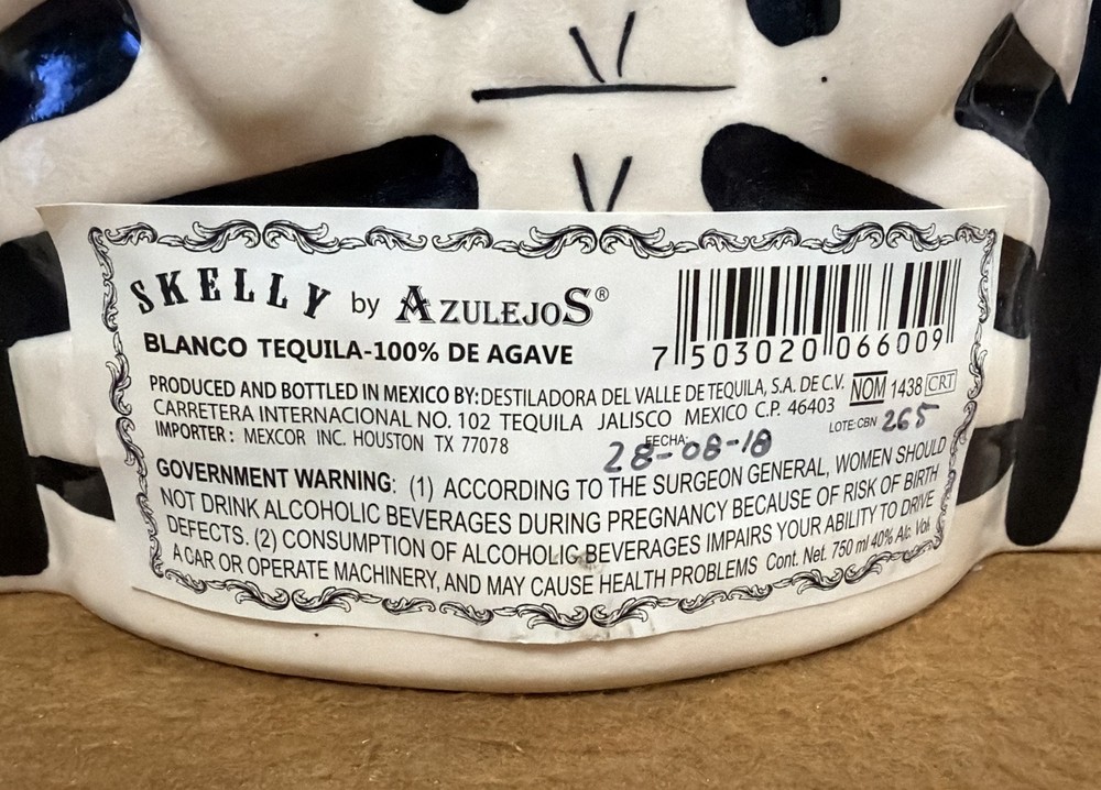 Skelly Tequila Decanter (Bottle Only)