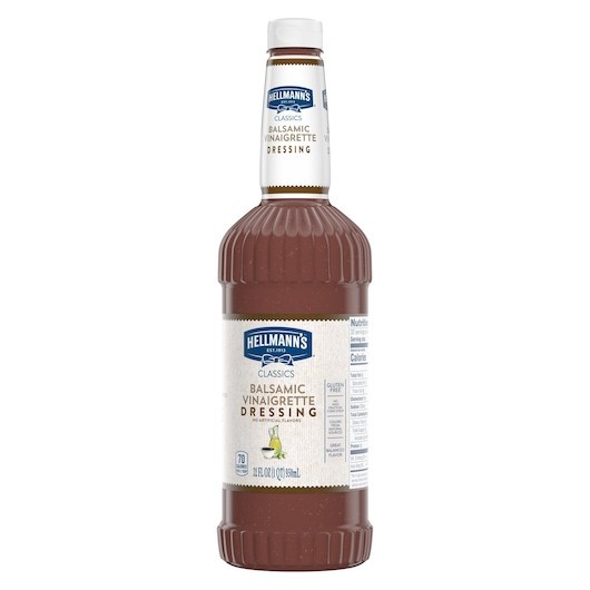 Hellmann s Classics Balsamic Vinaigrette Salad Bar Dressing Bottle, 32 Ounce, 6