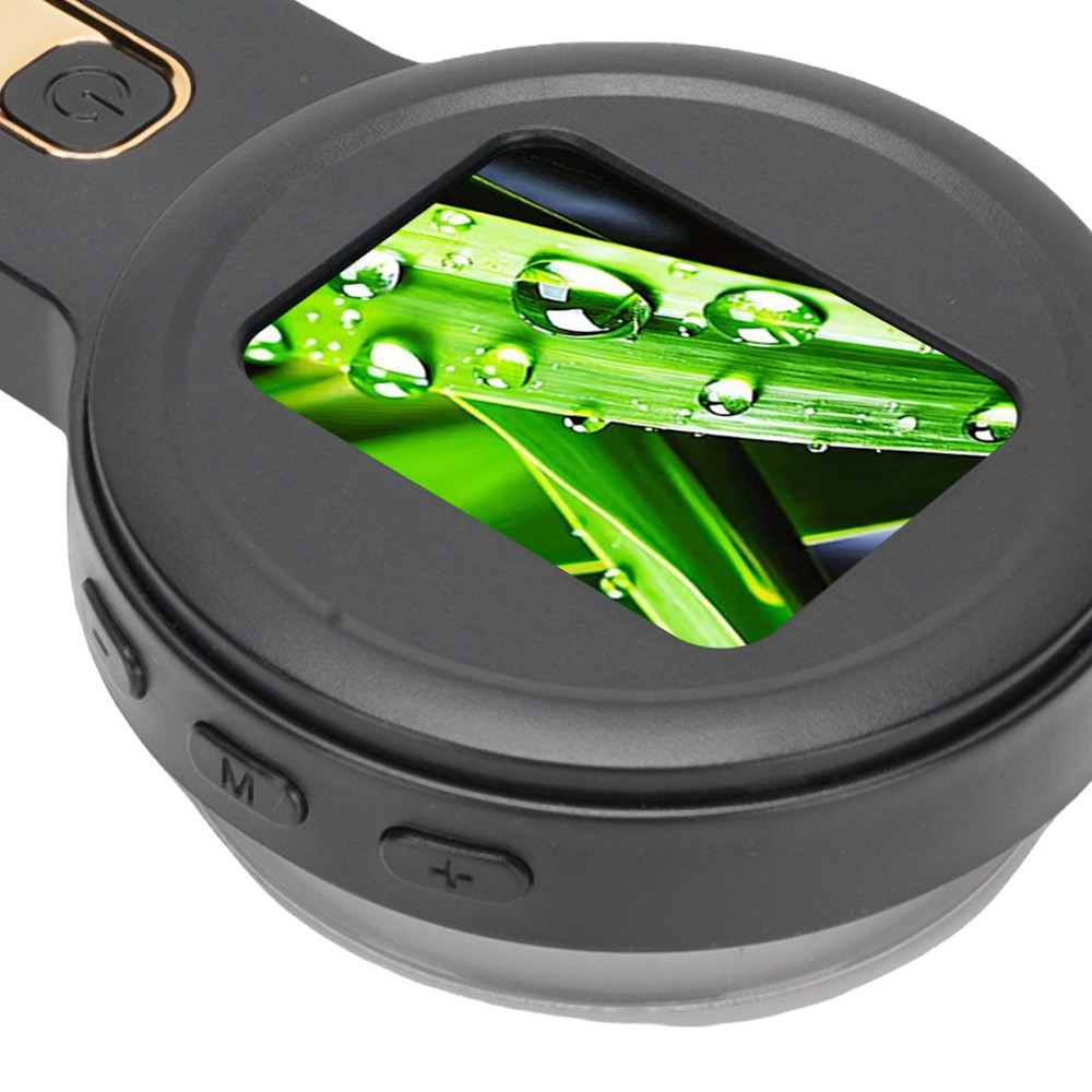 Handheld Digital Microscope 200x Magnification Dual LED Black