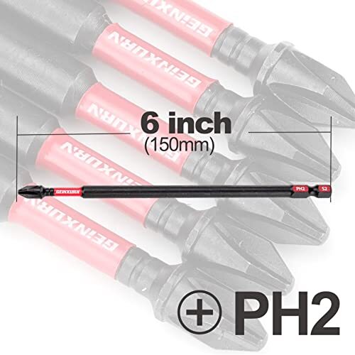 Impact Tough #2 Phillips 6 in. Insert Driver Bits20Pack Bulk PH2 Screwdriver