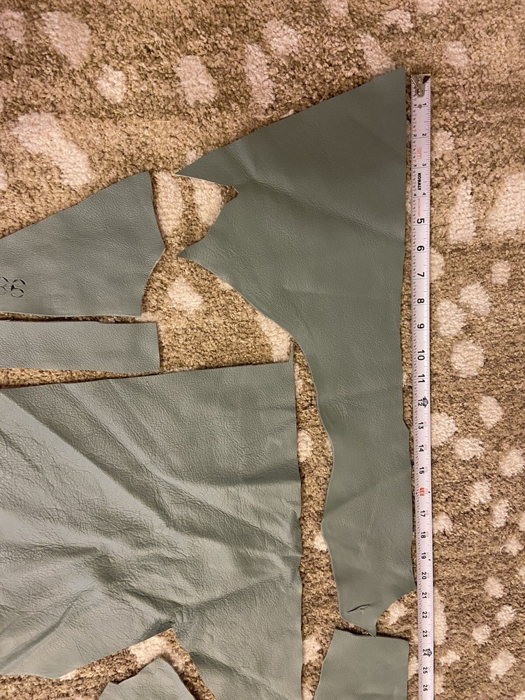 Genuine Light Blue Crafting Leather