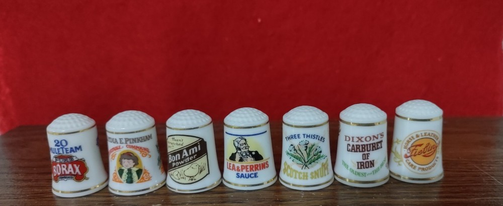Seven Vintage Thimbles for Collection