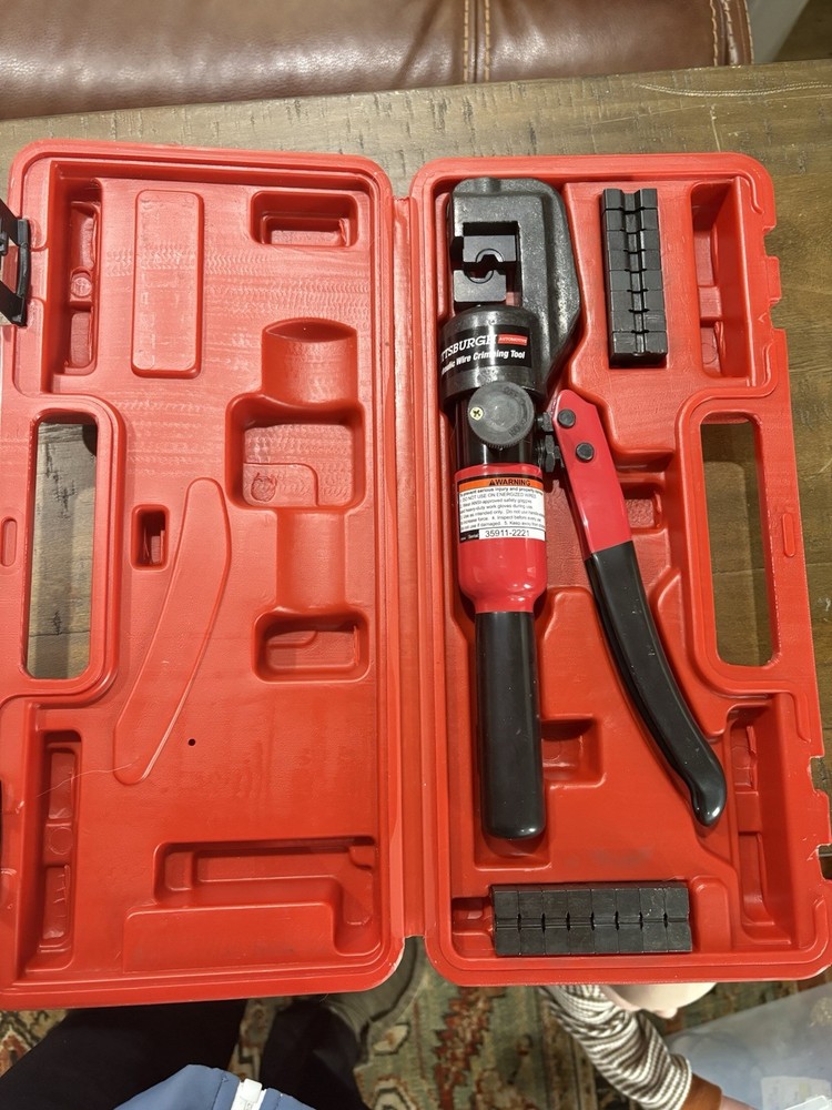 Pittsburgh Hydraulic Wire Crimping Tool. 8 Tons Crimping Force