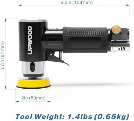 Mini Orbital Air Sander Pneumatic Random Orbital with Hook Loop Pads